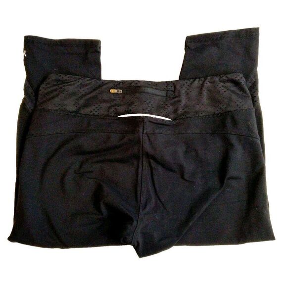 Lot Of 2 Womens Size Large Leggings Athletic Black Gray Pull On Comfort - Picture 3 of 7